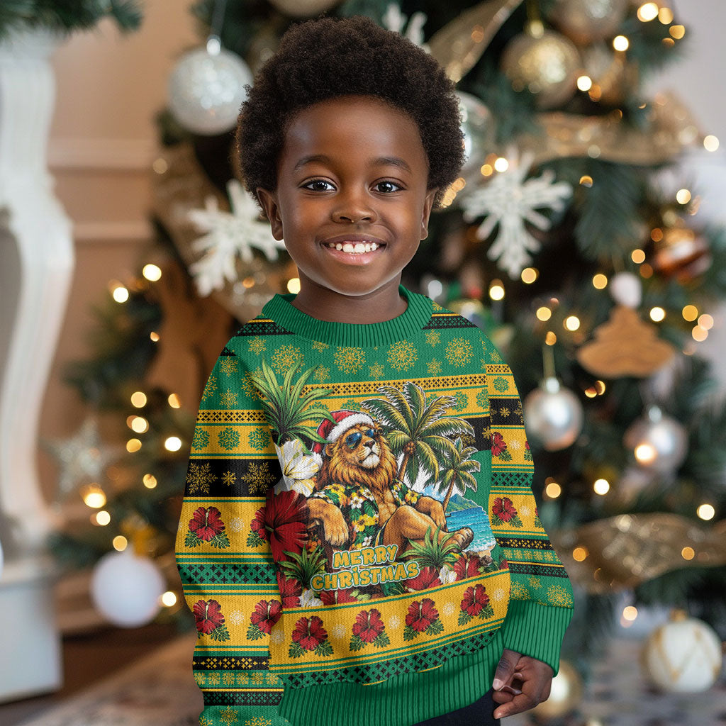 Afro-Jamaicans Christmas Kid Ugly Christmas Sweater This Rasta Lion Needs A Beach Retreat