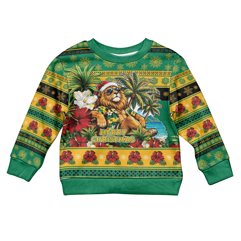 Afro-Jamaicans Christmas Kid Ugly Christmas Sweater This Rasta Lion Needs A Beach Retreat