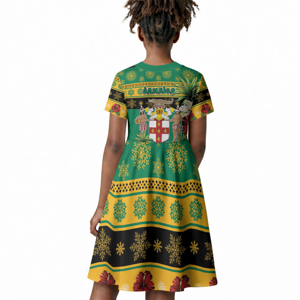 Afro-Jamaicans Christmas Kid Short Sleeve Dress This Rasta Lion Needs A Beach Retreat