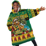 Afro-Jamaicans Christmas Kid Wearable Blanket Hoodie This Rasta Lion Needs A Beach Retreat