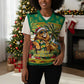 Afro-Jamaicans Christmas Knitted V-Neck Vest This Rasta Lion Needs A Beach Retreat