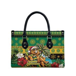 Afro-Jamaicans Christmas Leather Bag This Rasta Lion Needs A Beach Retreat