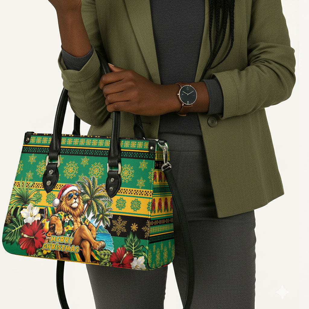 Afro-Jamaicans Christmas Leather Bag This Rasta Lion Needs A Beach Retreat
