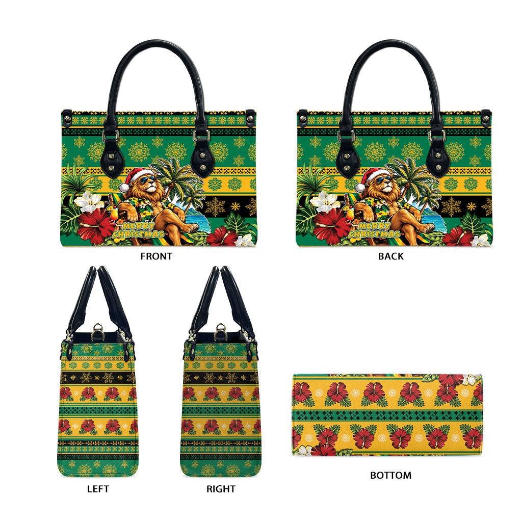 Afro-Jamaicans Christmas Leather Bag This Rasta Lion Needs A Beach Retreat