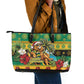 Afro-Jamaicans Christmas Leather Tote Bag This Rasta Lion Needs A Beach Retreat