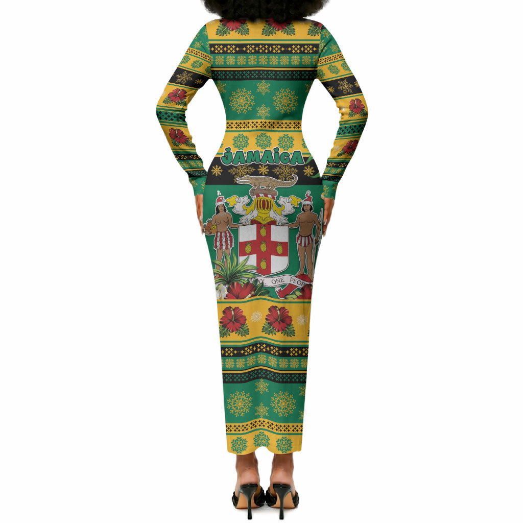 Afro-Jamaicans Christmas Long Sleeve Bodycon Dress This Rasta Lion Needs A Beach Retreat