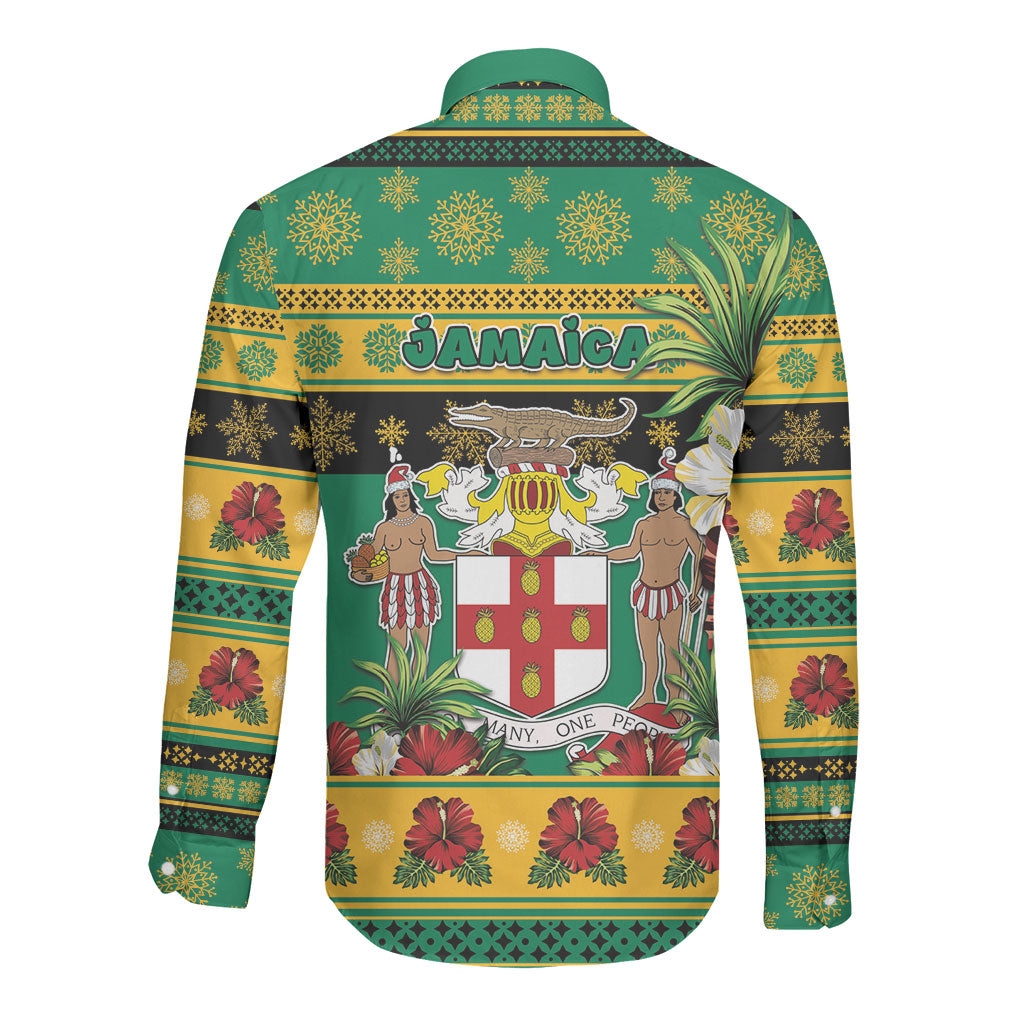 Afro-Jamaicans Christmas Long Sleeve Button Shirt This Rasta Lion Needs A Beach Retreat