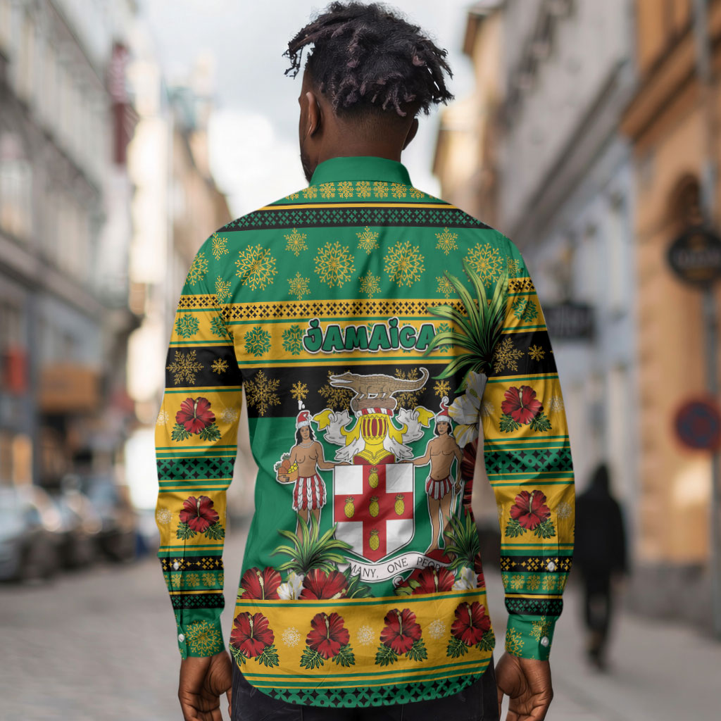 Afro-Jamaicans Christmas Long Sleeve Button Shirt This Rasta Lion Needs A Beach Retreat