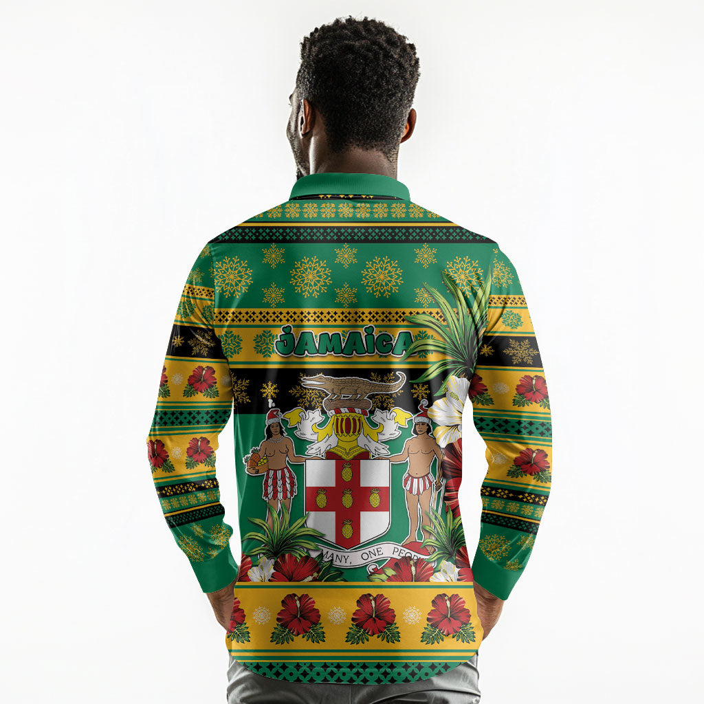 Afro-Jamaicans Christmas Long Sleeve Polo Shirt This Rasta Lion Needs A Beach Retreat