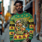 Afro-Jamaicans Christmas Long Sleeve Shirt This Rasta Lion Needs A Beach Retreat