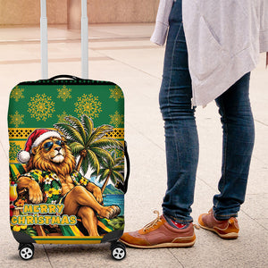 Afro-Jamaicans Christmas Luggage Cover This Rasta Lion Needs A Beach Retreat