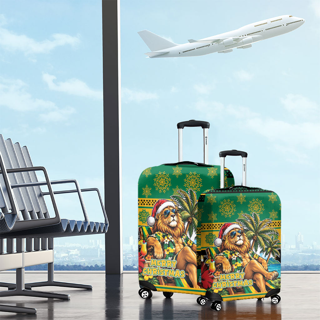 Afro-Jamaicans Christmas Luggage Cover This Rasta Lion Needs A Beach Retreat
