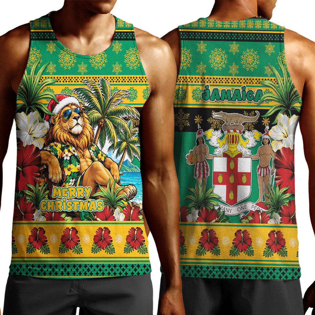 Afro-Jamaicans Christmas Men Tank Top This Rasta Lion Needs A Beach Retreat