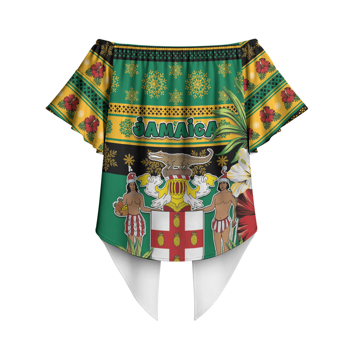 Afro-Jamaicans Christmas Off Shoulder Wrap Waist Top This Rasta Lion Needs A Beach Retreat