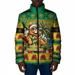 Afro-Jamaicans Christmas Padded Jacket This Rasta Lion Needs A Beach Retreat
