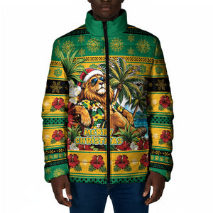 Afro-Jamaicans Christmas Padded Jacket This Rasta Lion Needs A Beach Retreat