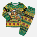 Afro-Jamaicans Christmas Pajama Set This Rasta Lion Needs A Beach Retreat