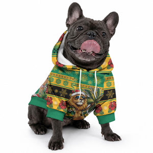 Afro-Jamaicans Christmas Pet Hoodie This Rasta Lion Needs A Beach Retreat
