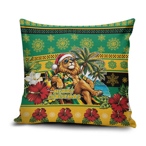 Afro-Jamaicans Christmas Pillow Cover This Rasta Lion Needs A Beach Retreat