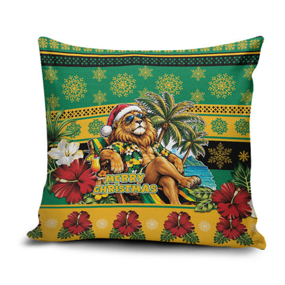 Afro-Jamaicans Christmas Pillow Cover This Rasta Lion Needs A Beach Retreat