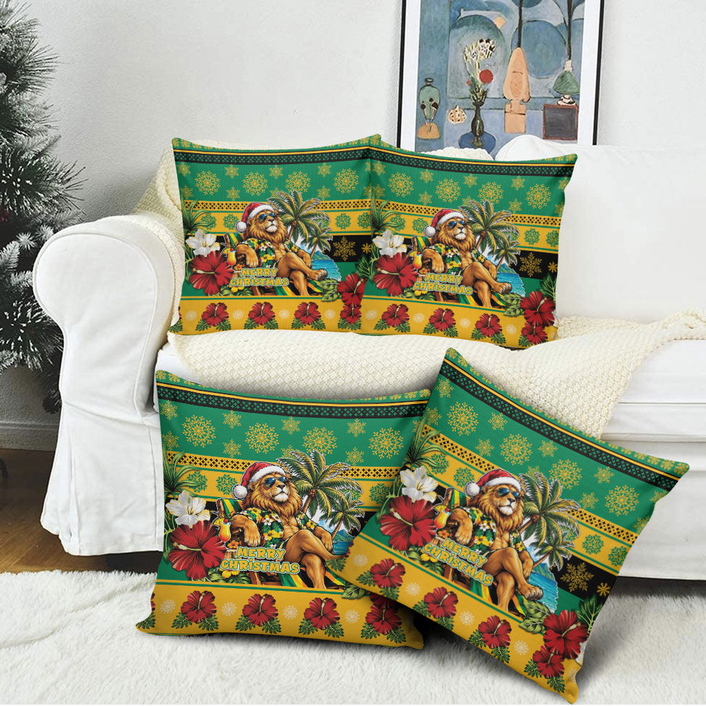 Afro-Jamaicans Christmas Pillow Cover This Rasta Lion Needs A Beach Retreat