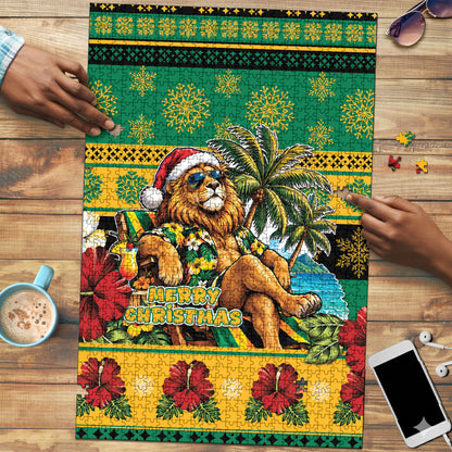 Afro-Jamaicans Christmas Puzzle This Rasta Lion Needs A Beach Retreat