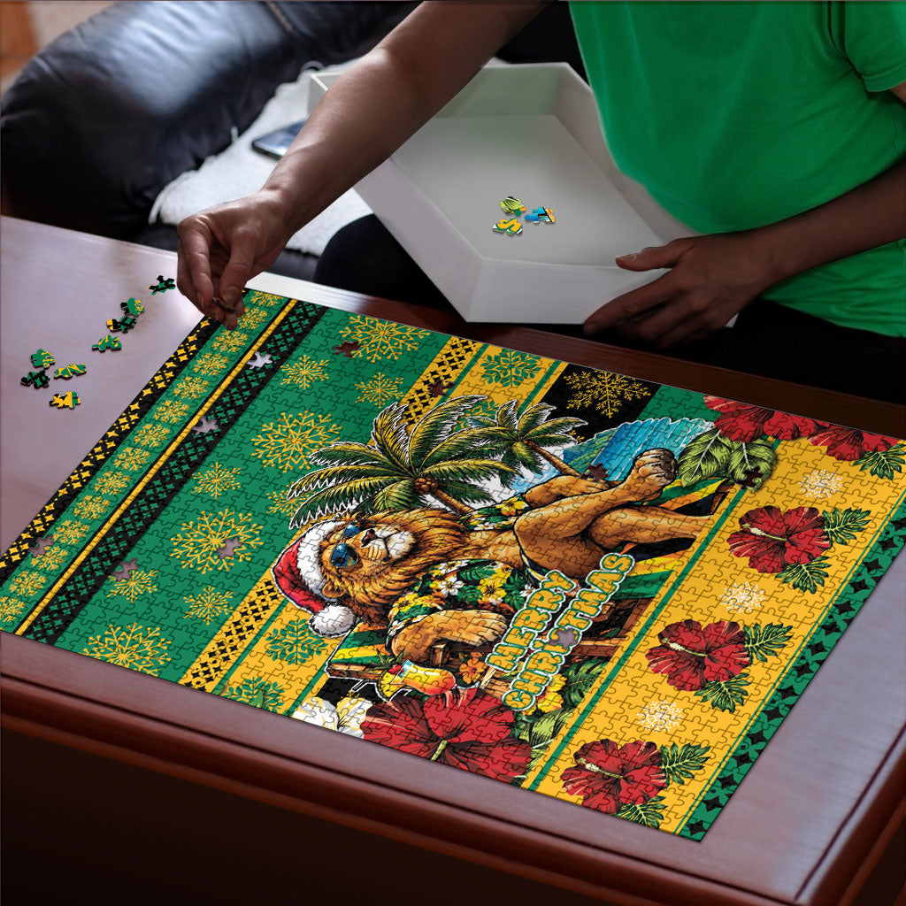 Afro-Jamaicans Christmas Puzzle This Rasta Lion Needs A Beach Retreat