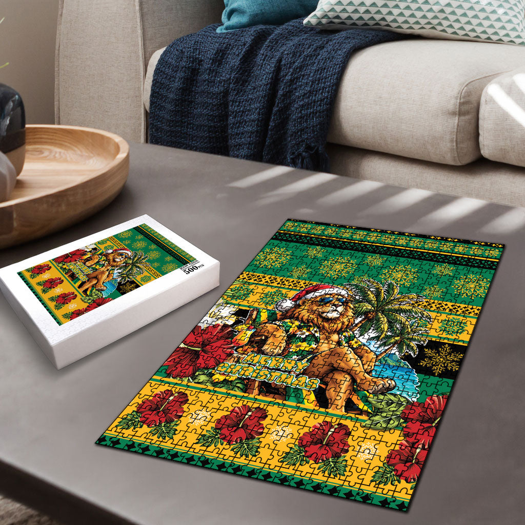 Afro-Jamaicans Christmas Puzzle This Rasta Lion Needs A Beach Retreat