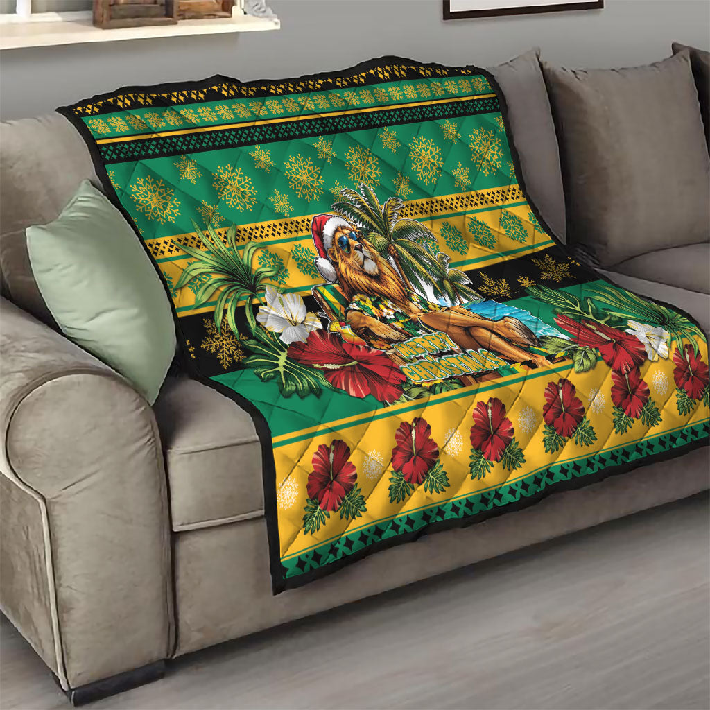 Afro-Jamaicans Christmas Quilt This Rasta Lion Needs A Beach Retreat
