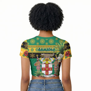 Afro-Jamaicans Christmas Raglan Cropped T shirt This Rasta Lion Needs A Beach Retreat