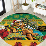 Afro-Jamaicans Christmas Round Carpet This Rasta Lion Needs A Beach Retreat