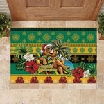 Afro-Jamaicans Christmas Rubber Doormat This Rasta Lion Needs A Beach Retreat