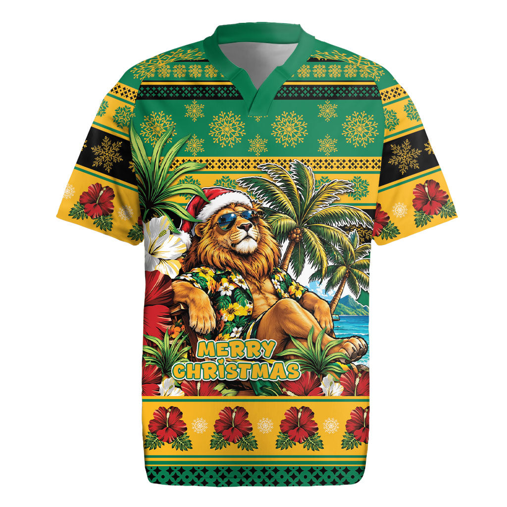 Afro-Jamaicans Christmas Rugby Jersey This Rasta Lion Needs A Beach Retreat