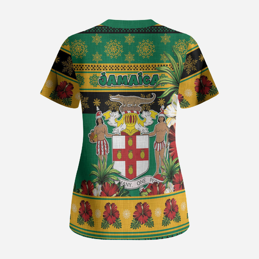 Afro-Jamaicans Christmas Scrub Top This Rasta Lion Needs A Beach Retreat