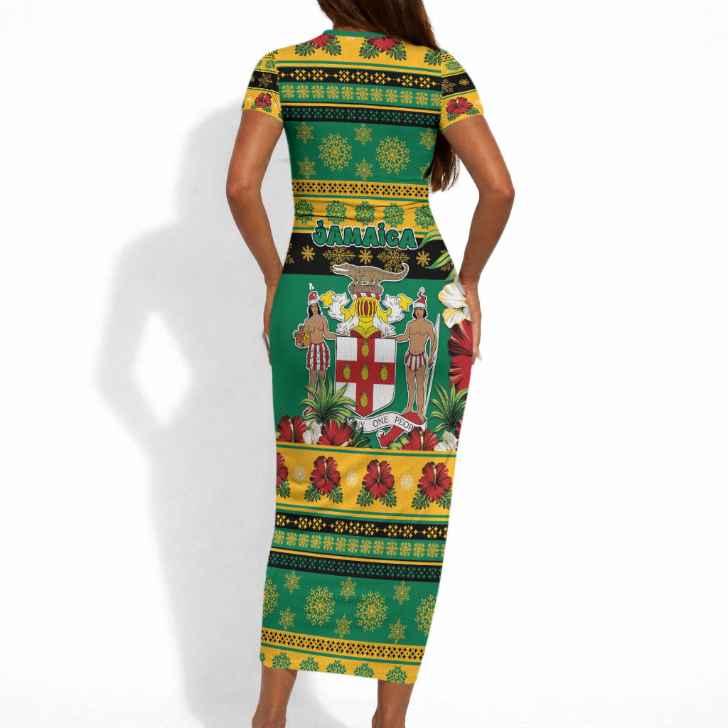Afro-Jamaicans Christmas Short Sleeve Bodycon Dress This Rasta Lion Needs A Beach Retreat