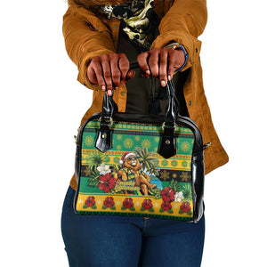 Afro-Jamaicans Christmas Shoulder Handbag This Rasta Lion Needs A Beach Retreat