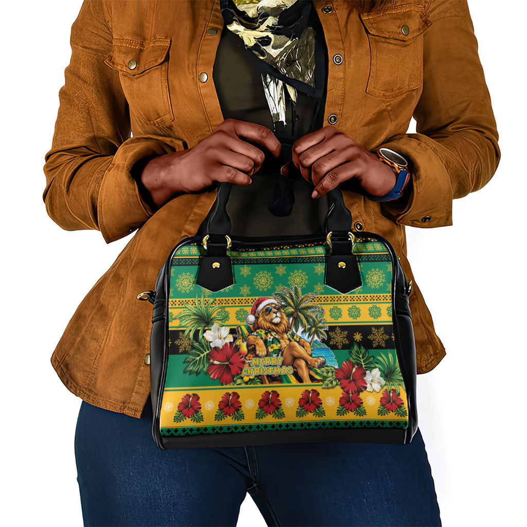 Afro-Jamaicans Christmas Shoulder Handbag This Rasta Lion Needs A Beach Retreat