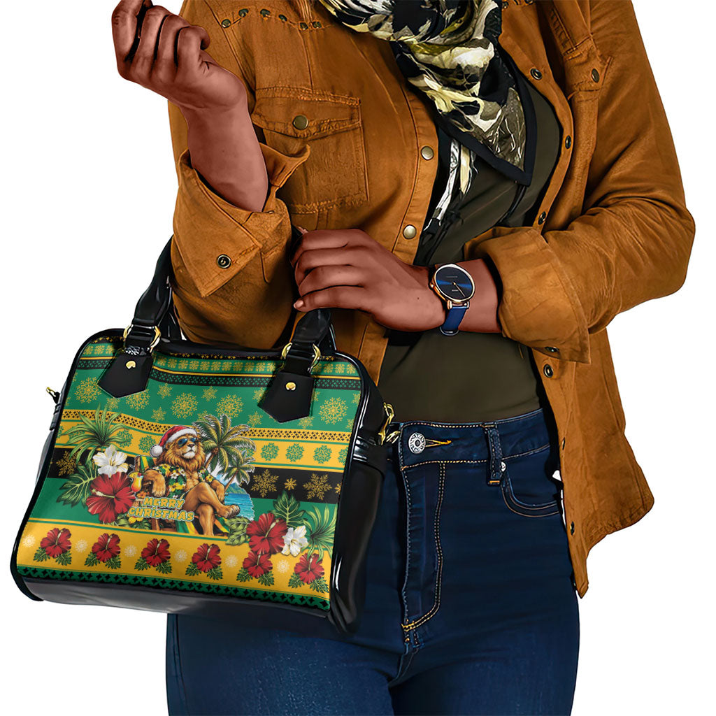 Afro-Jamaicans Christmas Shoulder Handbag This Rasta Lion Needs A Beach Retreat