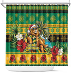 Afro-Jamaicans Christmas Shower Curtain This Rasta Lion Needs A Beach Retreat