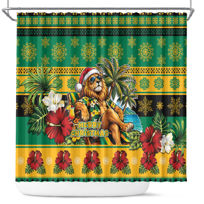 Afro-Jamaicans Christmas Shower Curtain This Rasta Lion Needs A Beach Retreat
