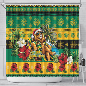 Afro-Jamaicans Christmas Shower Curtain This Rasta Lion Needs A Beach Retreat