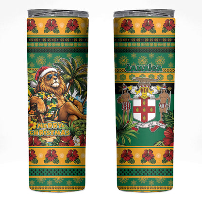 Afro-Jamaicans Christmas Skinny Tumbler This Rasta Lion Needs A Beach Retreat