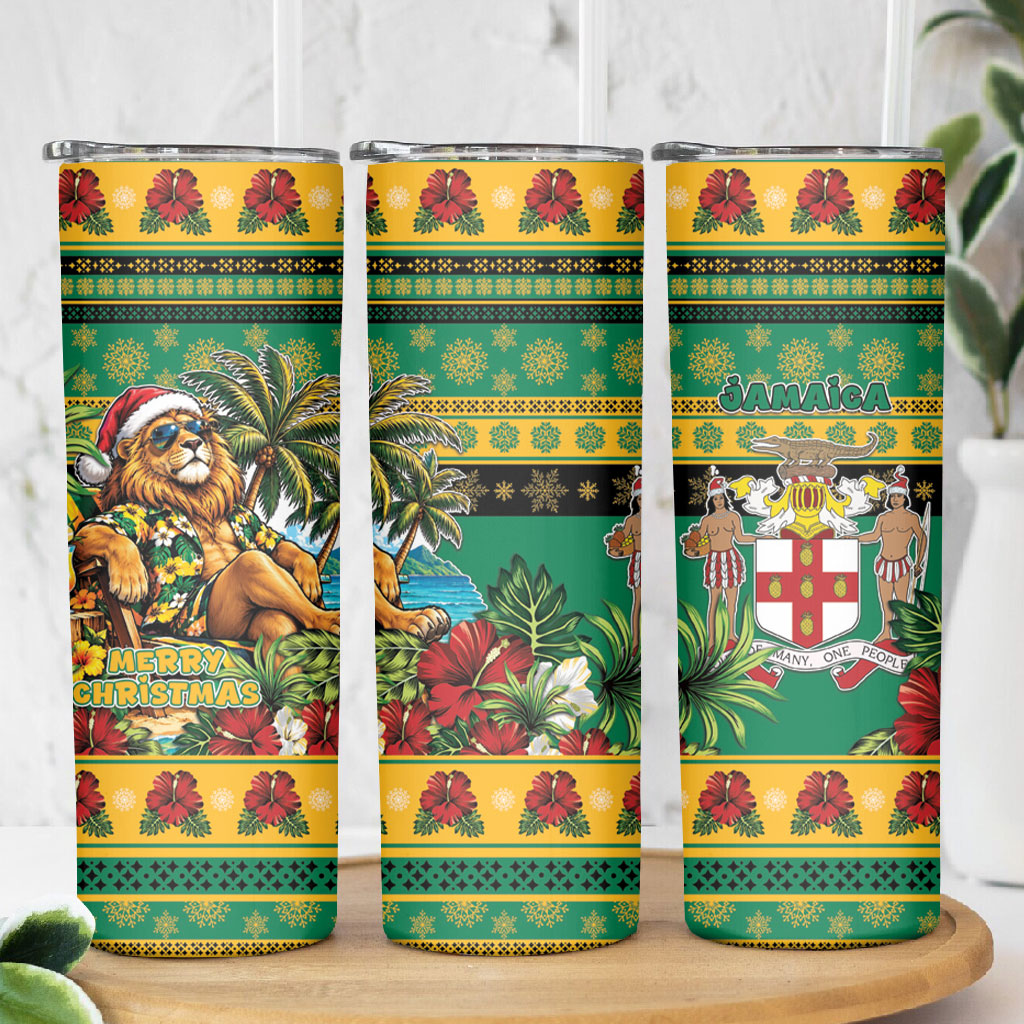 Afro-Jamaicans Christmas Skinny Tumbler This Rasta Lion Needs A Beach Retreat