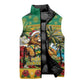 Afro-Jamaicans Christmas Sleeveless Puffer Jacket This Rasta Lion Needs A Beach Retreat