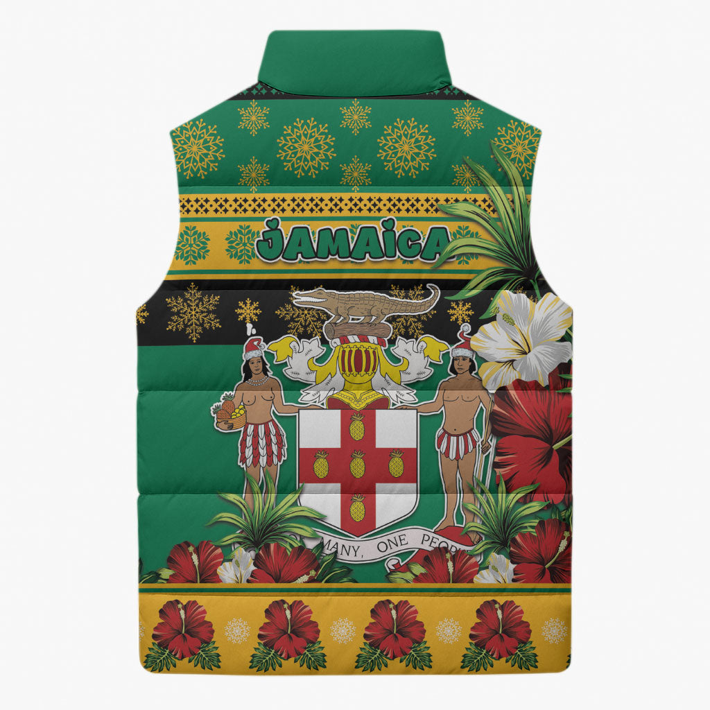 Afro-Jamaicans Christmas Sleeveless Puffer Jacket This Rasta Lion Needs A Beach Retreat
