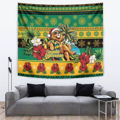 Afro-Jamaicans Christmas Tapestry This Rasta Lion Needs A Beach Retreat