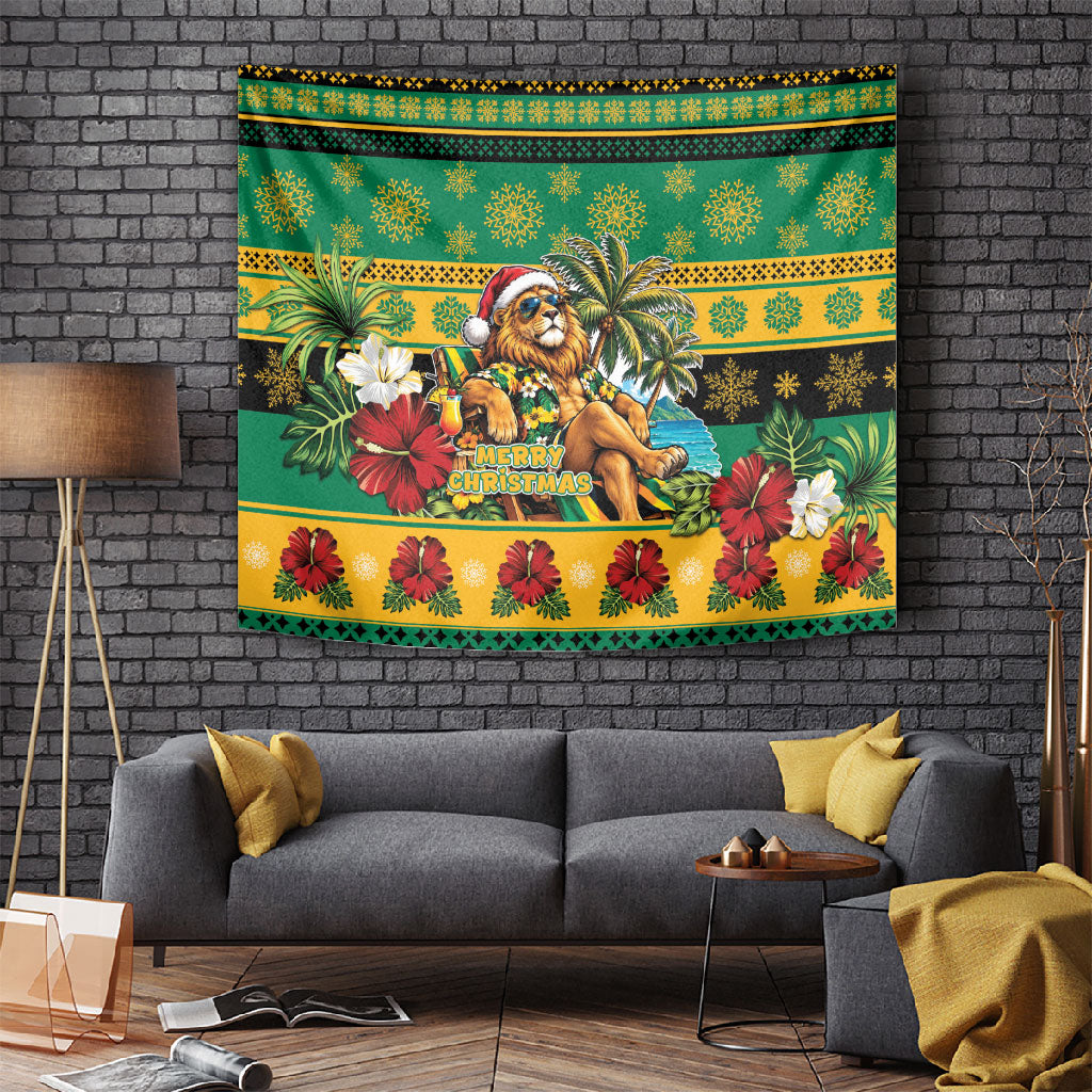 Afro-Jamaicans Christmas Tapestry This Rasta Lion Needs A Beach Retreat