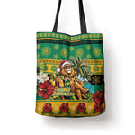 Afro-Jamaicans Christmas Tote Bag This Rasta Lion Needs A Beach Retreat