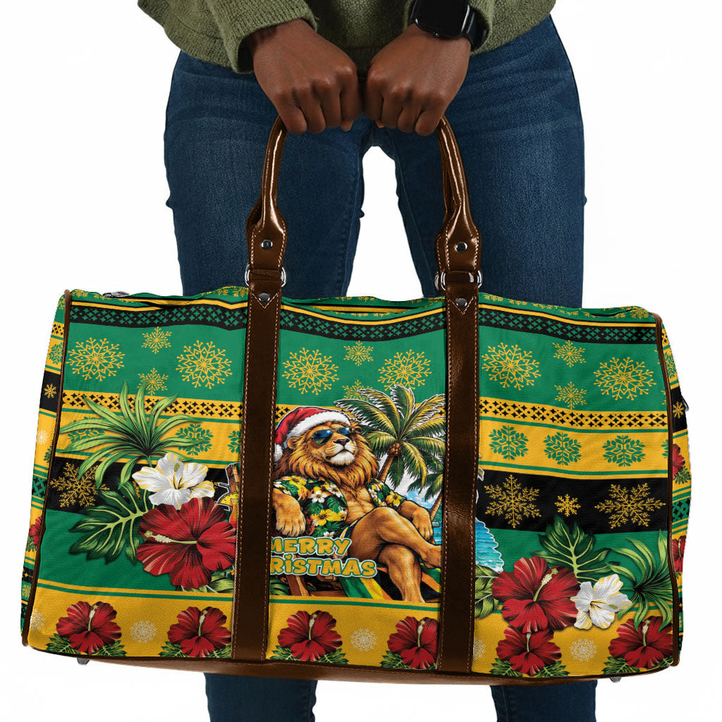 Afro-Jamaicans Christmas Travel Bag This Rasta Lion Needs A Beach Retreat