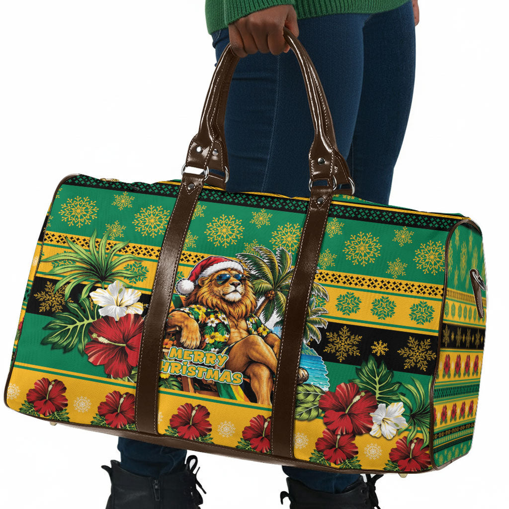 Afro-Jamaicans Christmas Travel Bag This Rasta Lion Needs A Beach Retreat